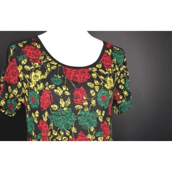 New Womens Lularoe Multi-Colored Floral Print Classic T Tee Shirt - Sz XS - Picture 2 of 2